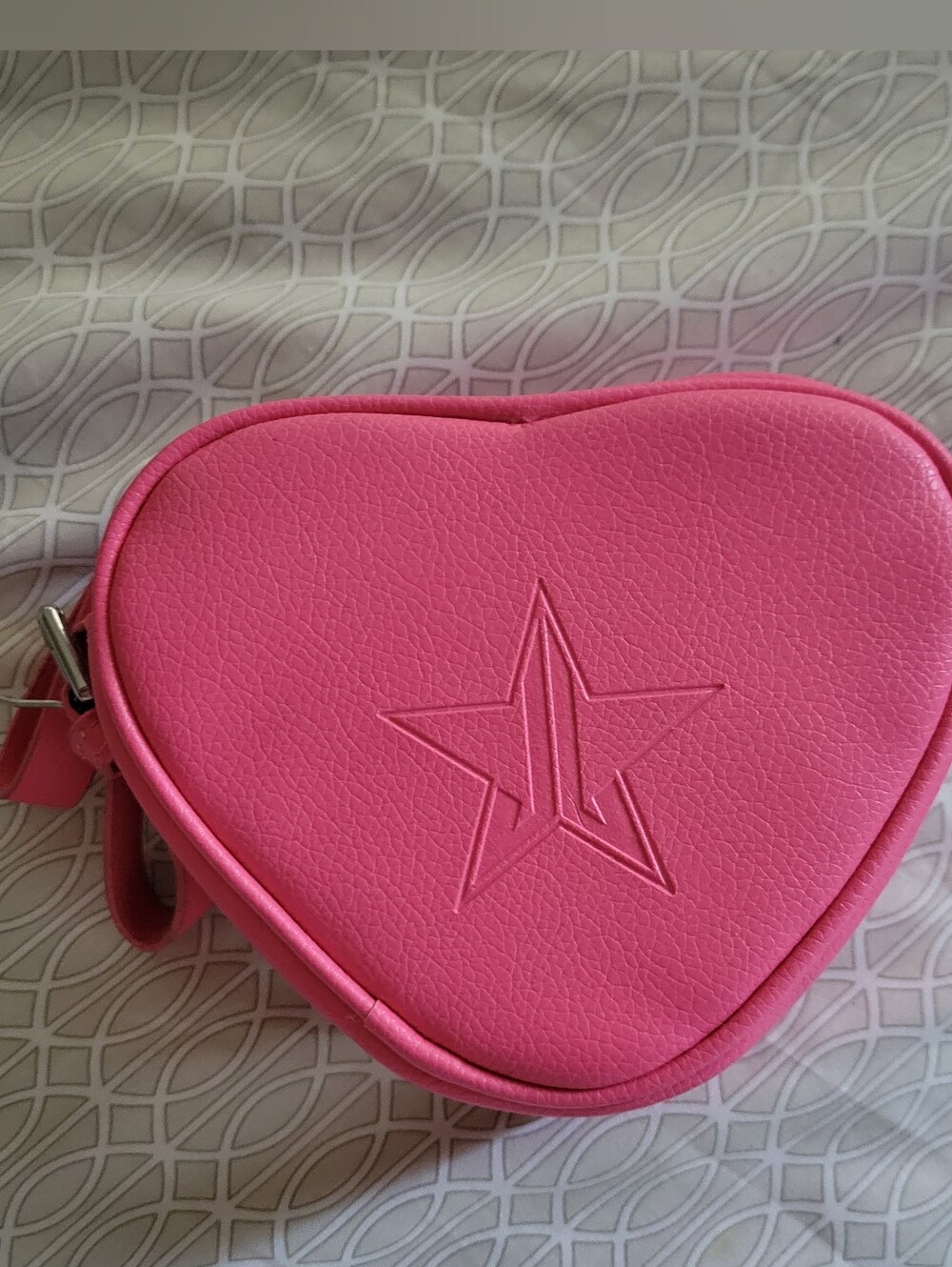 Jeffree Star Hot Pink Heart Crossbody Bag
